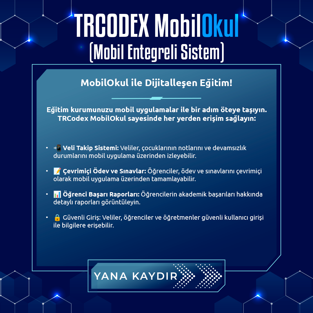 EntegreOkul - MobilOkul Yazılım Sistemi - Görsel 9